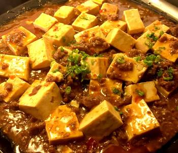 Ultimate Prepare Recipe Mapo Tofu  Braised silken tofu and ground beef with spicy sauce Delicious