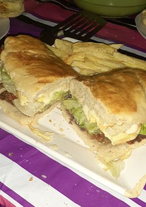 Una foto de Sándwich de milanesa