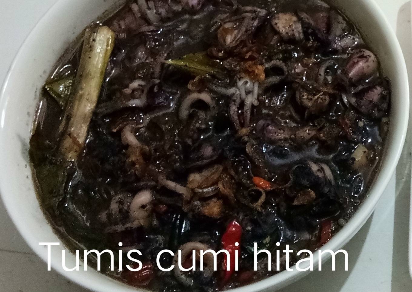 Cumi hitam goreng