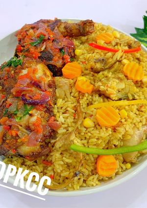 A picture of Nigerian Coconut Rice.