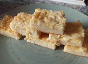 Una foto de Fainá de queso licuado