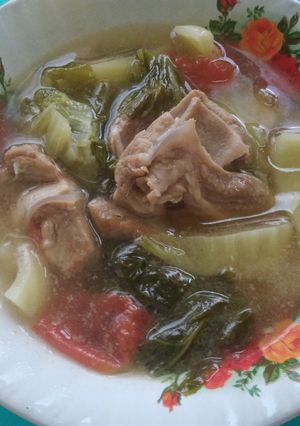 Foto resep Sup tulang muda bb sayur asin
