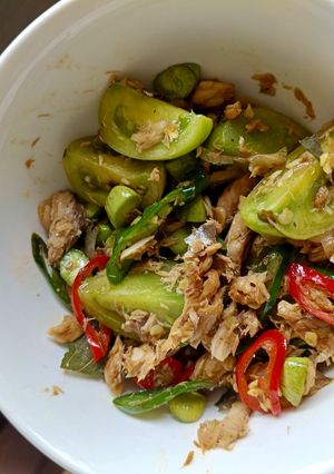 Foto resep Kembung Asin Tumis Pete
