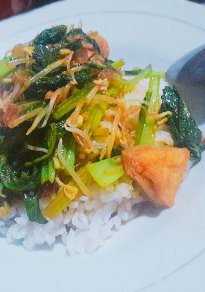 Foto resep Sayur tumis sawi tahu
