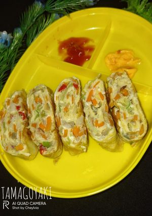 Foto resep Tamagoyaki (Telur dadar Korea)