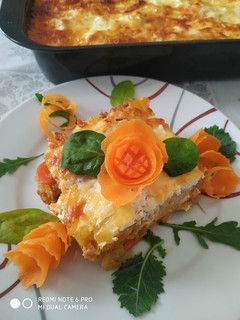 Ízletes, rakott zöldség recept fotója