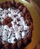 Tarta brownie merengada