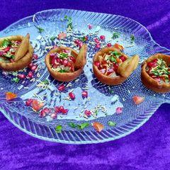 A picture of Katori canopy chaat.
