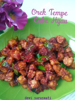 Foto resep Orek Tempe Cabe Hijau