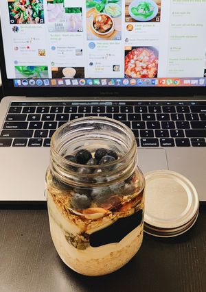 Hình của món Overnight Oats.