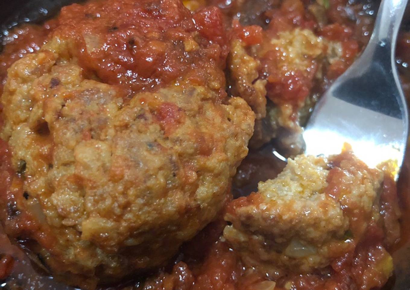 Jumbo cheese meatballs