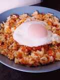 Arroz con calabaza y huevo a la plancha (Instant Pot)