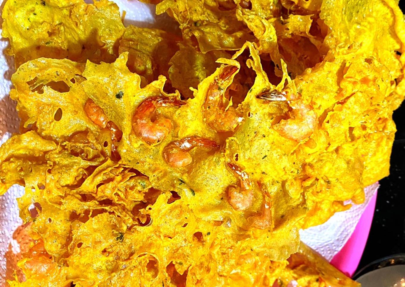 Resep Rempeyek udang basah