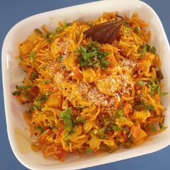 A picture of Gujarati khada bhat.