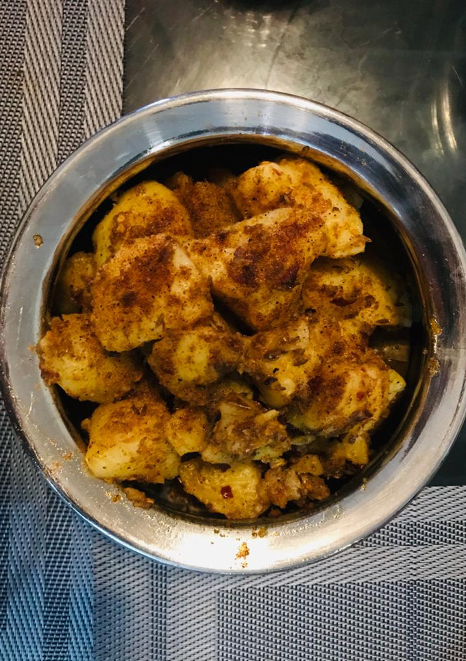 A picture of Spicy tangy potatoes.