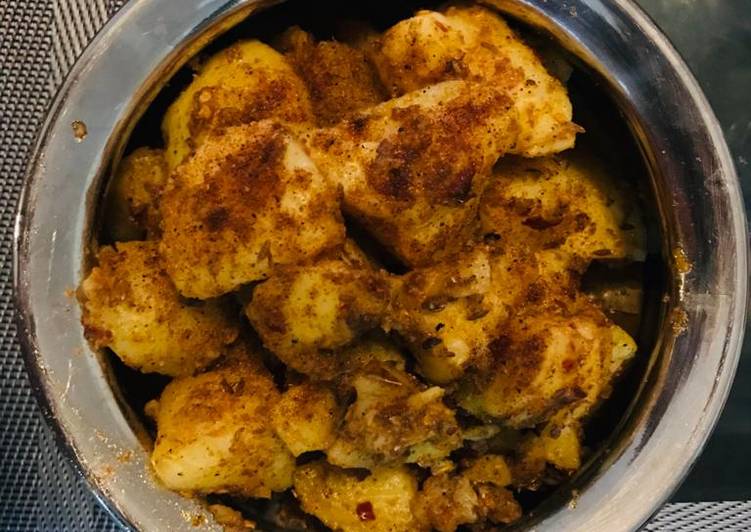 Recipe of Speedy Spicy tangy potatoes