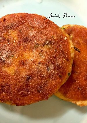 A picture of Alu/potato paneer tikki.
