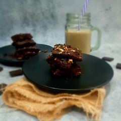 A picture of Wheat flour chocolate brownie.