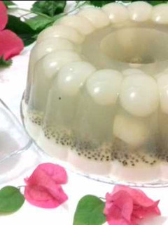 Foto resep Pudding Longan Selasih Susu