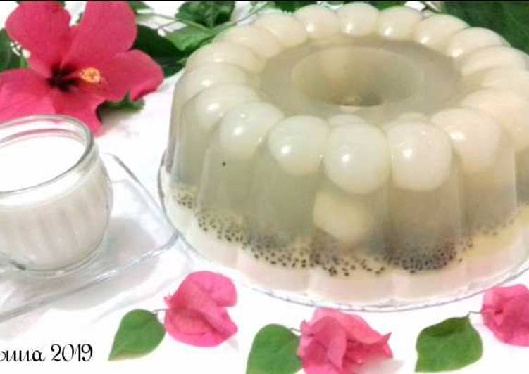 (46.2) Pudding Longan Selasih Susu