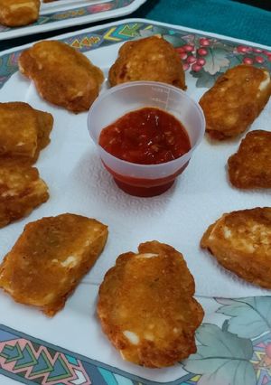 A picture of Schezwan Paneer Fingers.
