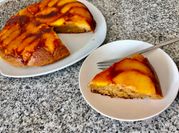 Una foto de tarta de manzana sin huevos