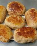 Pan de viena con harina integral en parrigas