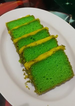 Foto resep Cake pandan keju magic com 2 telur saja