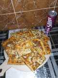 بيتزا كاري بباتي الدجاج الحار 🌶️🍕