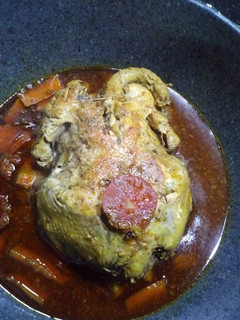 عکسی از دستور مرغ شکم پر