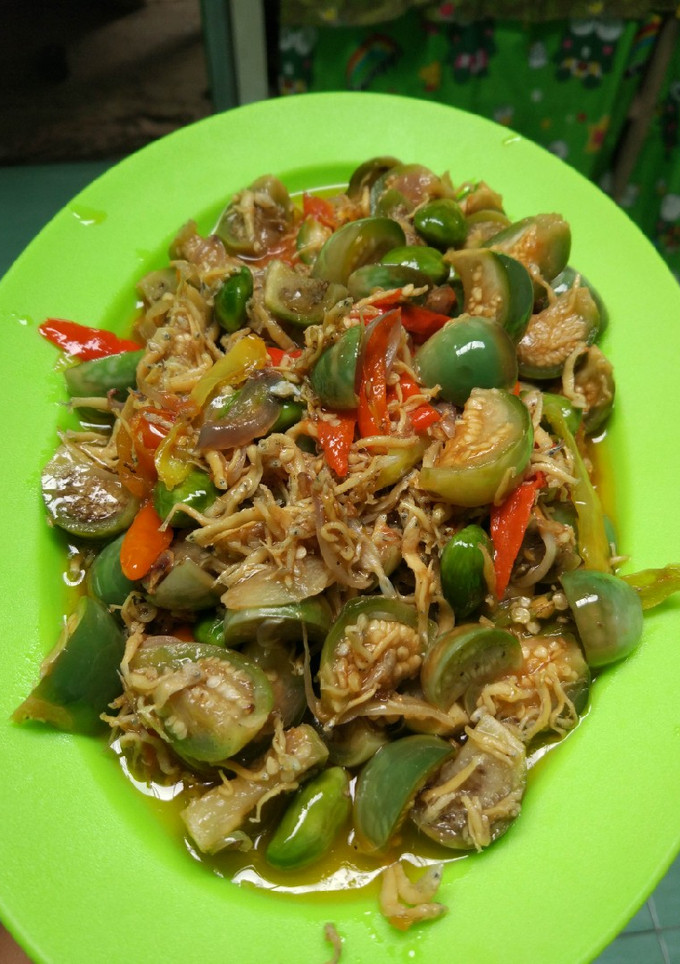 Foto resep Oseng terong bulet mix teri