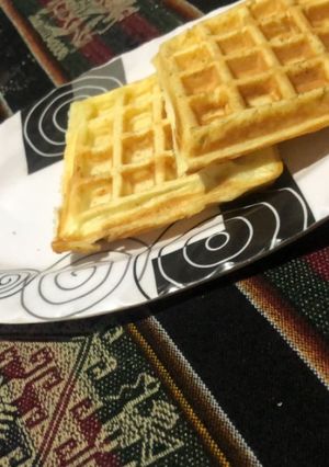 Una foto de WAFFLES DULCES 👩🏾‍🍳