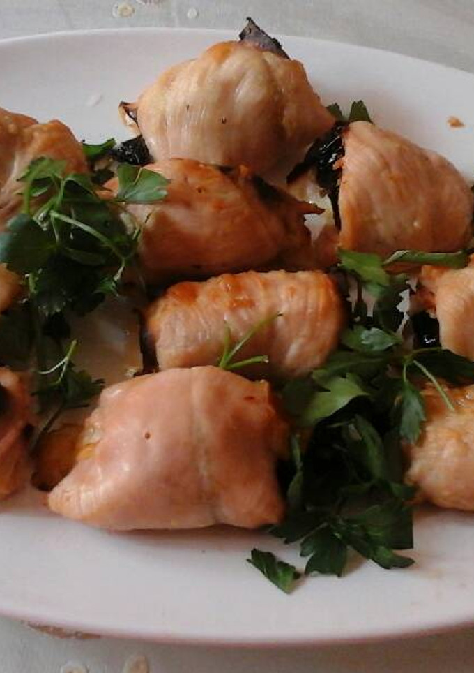 Una foto de Pechugas de pavo rellenas