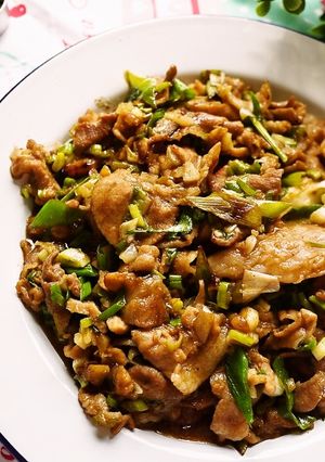 蔥爆豬肉片 的食譜成品照片