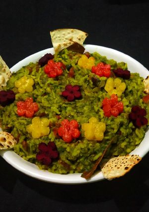 A picture of Palak Khichdi.