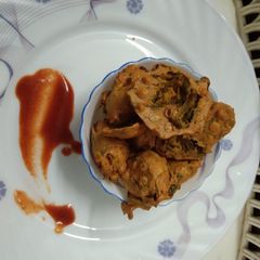 Methi Pakoda with Air Fryer A picture of Methi Pakoda with Air Fryer.