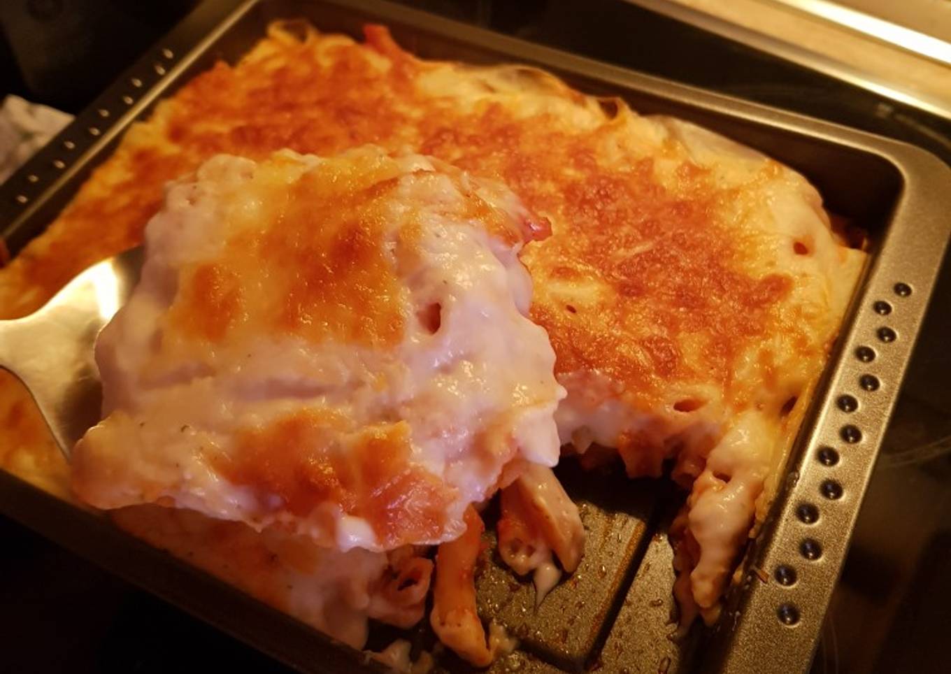 Macarrones gratinados rápidos