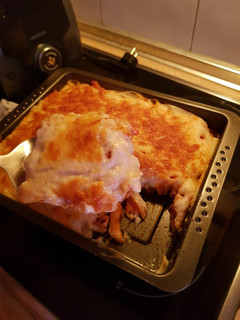 Una foto de Macarrones gratinados rápidos
