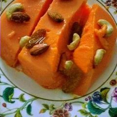 A picture of Coconut Custard Halwa.