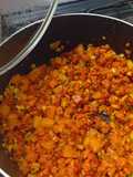 Carne molida con papas y calabaza