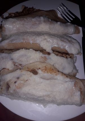 Una foto de Canelones de carne picada