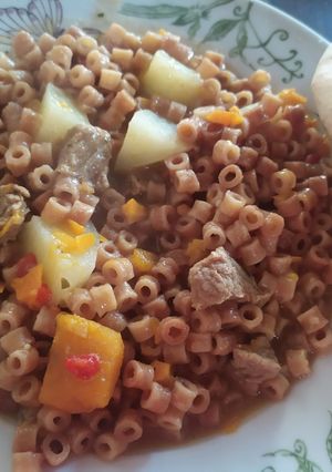 Una foto de Guiso de fideos tostados