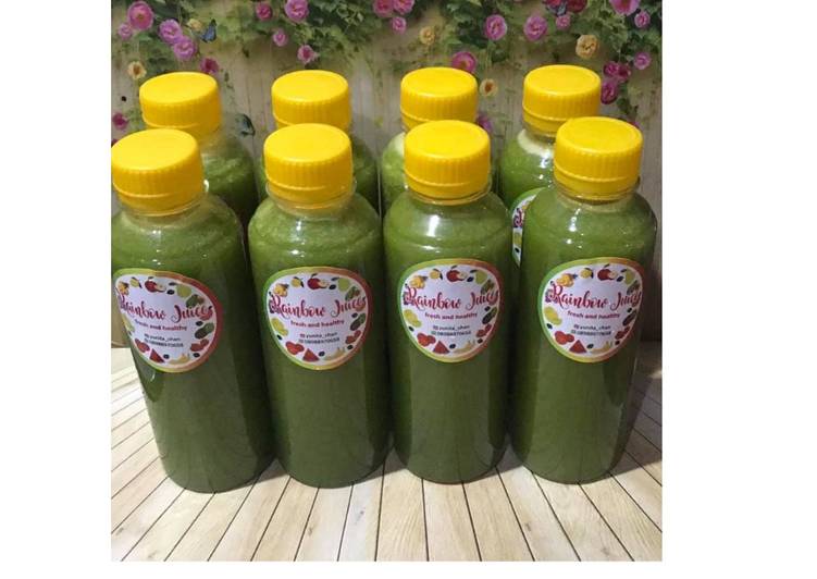 Langkah Mudah untuk Menyiapkan Diet Juice Mango Asparagus Apple Sawi Jepang Anti Gagal
