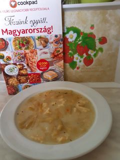 Tárkonyos zöldbableves recept fotója