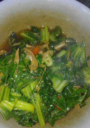 Foto resep Tumis sawi ijo teri asin