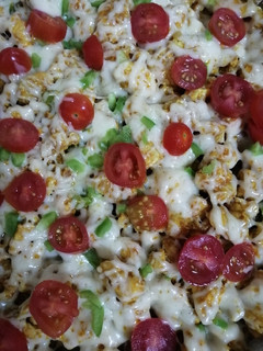 عکسی از دستور پیتزا سیب زمینی🍕🍕🍕