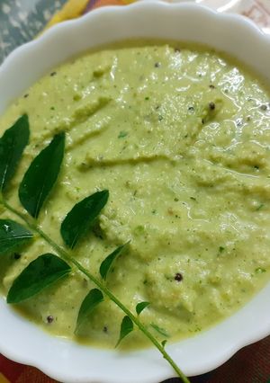 A picture of Chana dal Coconut Chutney.