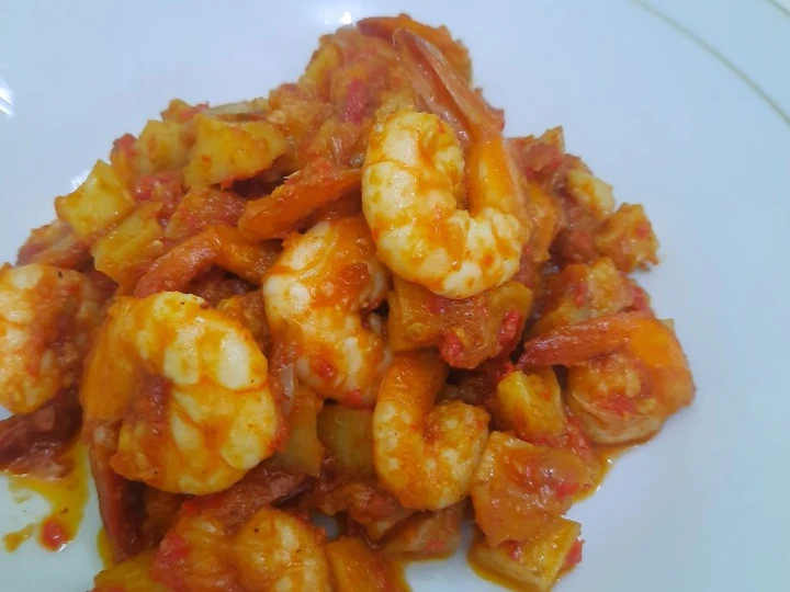 Cara Mudah Membuat Resep Sambal goreng kentang udang yang Bisa Manjain Lidah Anti Ribet, Mantap