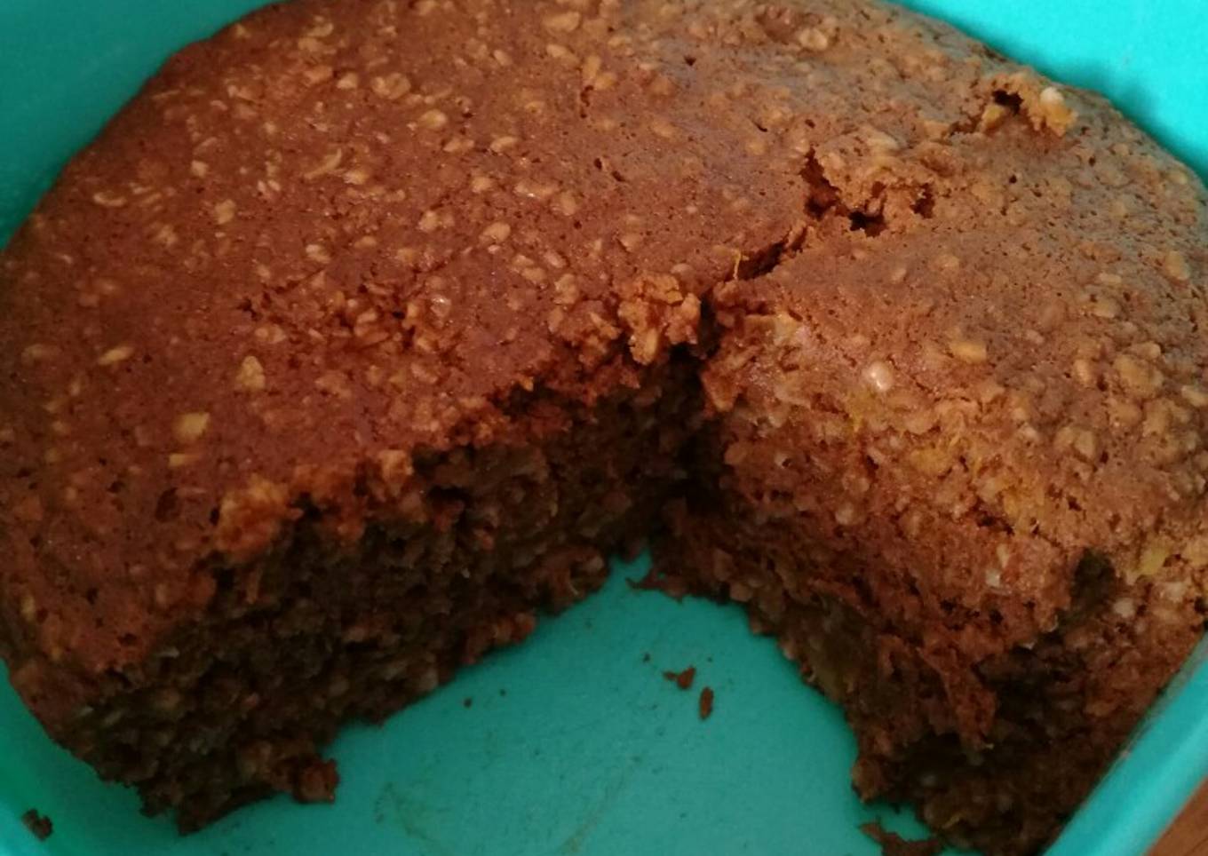 Torta de calabaza, avena y cacao, 😋 en 5'