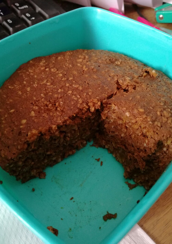 Una foto de Torta de calabaza, avena y cacao, 😋 en 5'